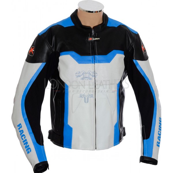 RTX Light Blue Arbiter Sports CE Biker Jacket